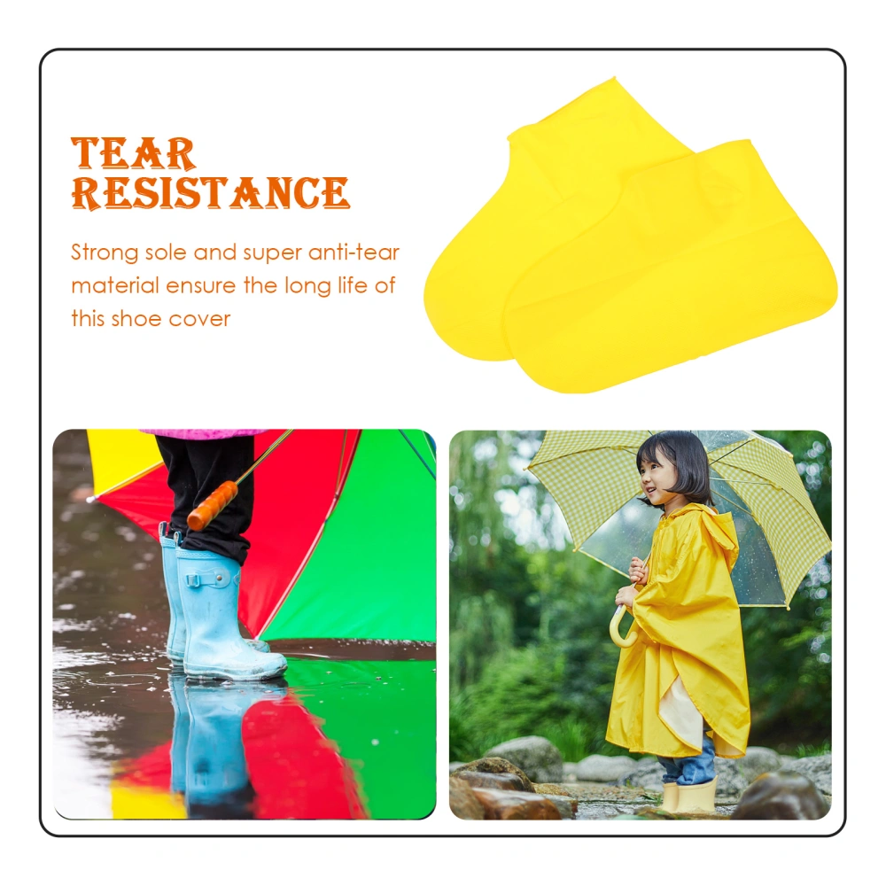 2 Pairs of Rain Boot Protector Non Slip Shoes Cover Safety Cover Shoes Protector for Sports