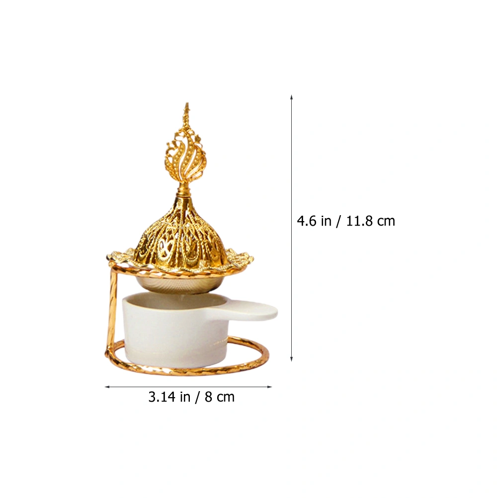 Metal Oil Burner Tealight Wax Warmer Ceramic Tealight Candle Holder Essential Oil Burner
