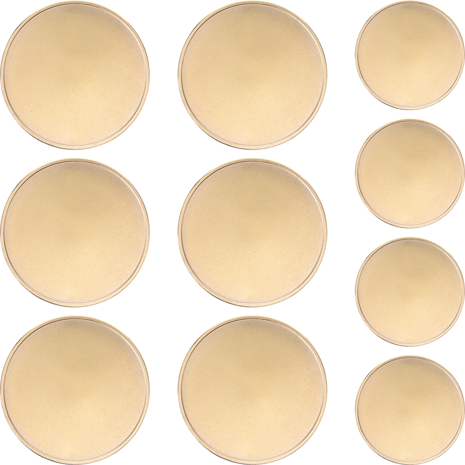 10pcs Blank Challenge Coins Engraving Blanks Coins DIY Crafts Engraving Commemorative Coins