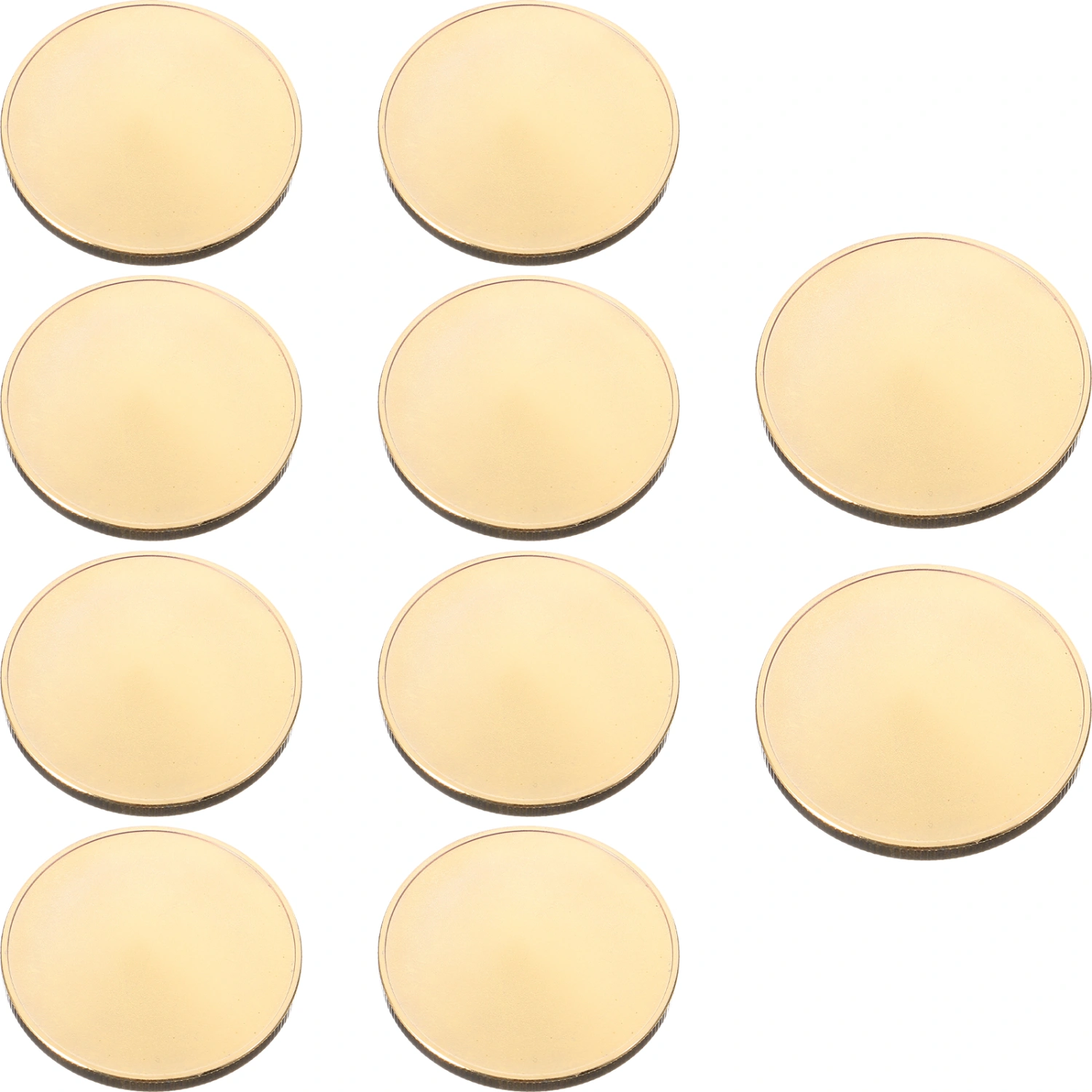 10pcs Blank Challenge Coins Engraving Blanks Coins DIY Crafts Engraving Commemorative Coins