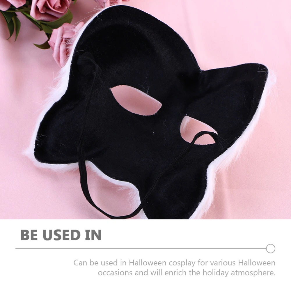 Fox Mask Half Face Halloween Mask Prop Diy Masquerade Mask Blank Mask Party Favor