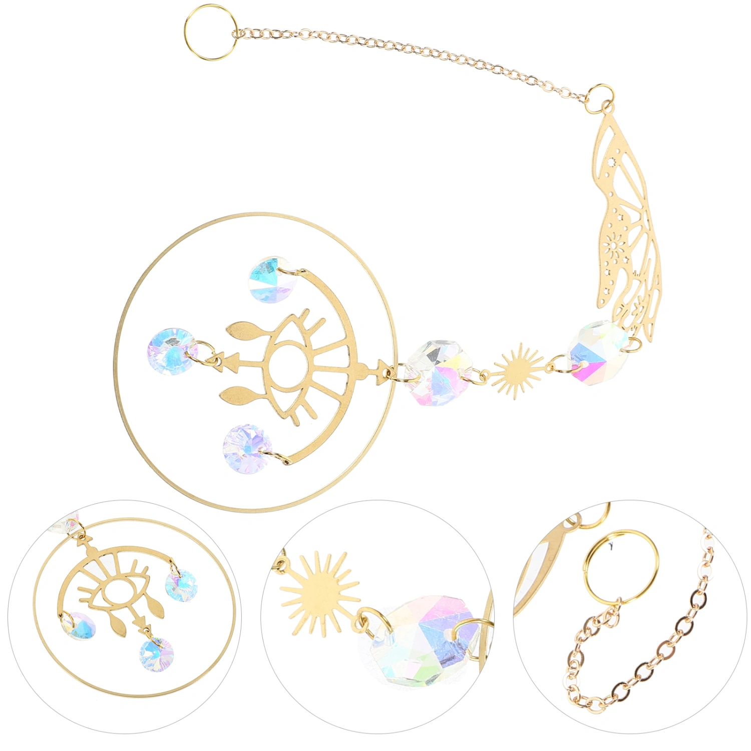 Garden Layout Crystal Suncatcher Outdoor Hanging Crystal Ornament Exquisite Suncatcher Pendant