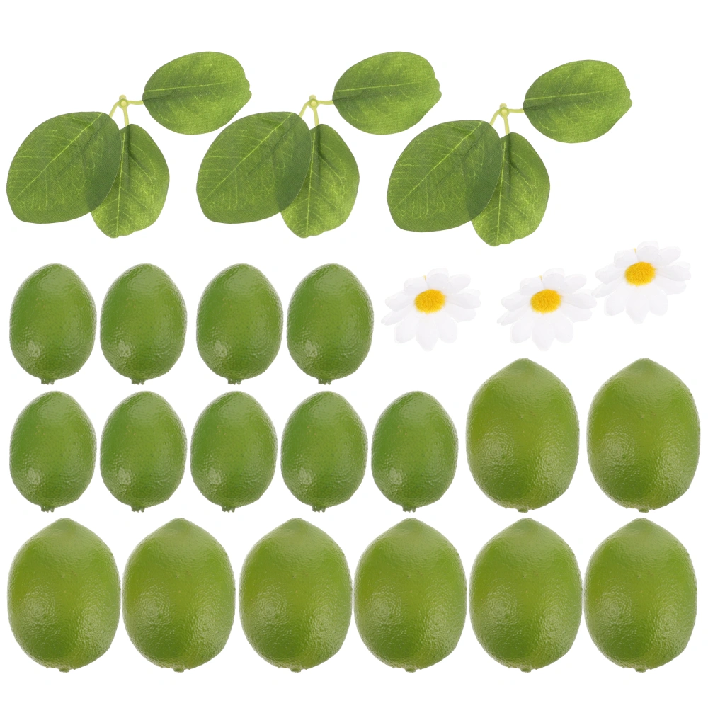 1 Box of Artificial Lemon Slices Fake Lemon Slices DIY Artificial Fruit Slices Decors Props