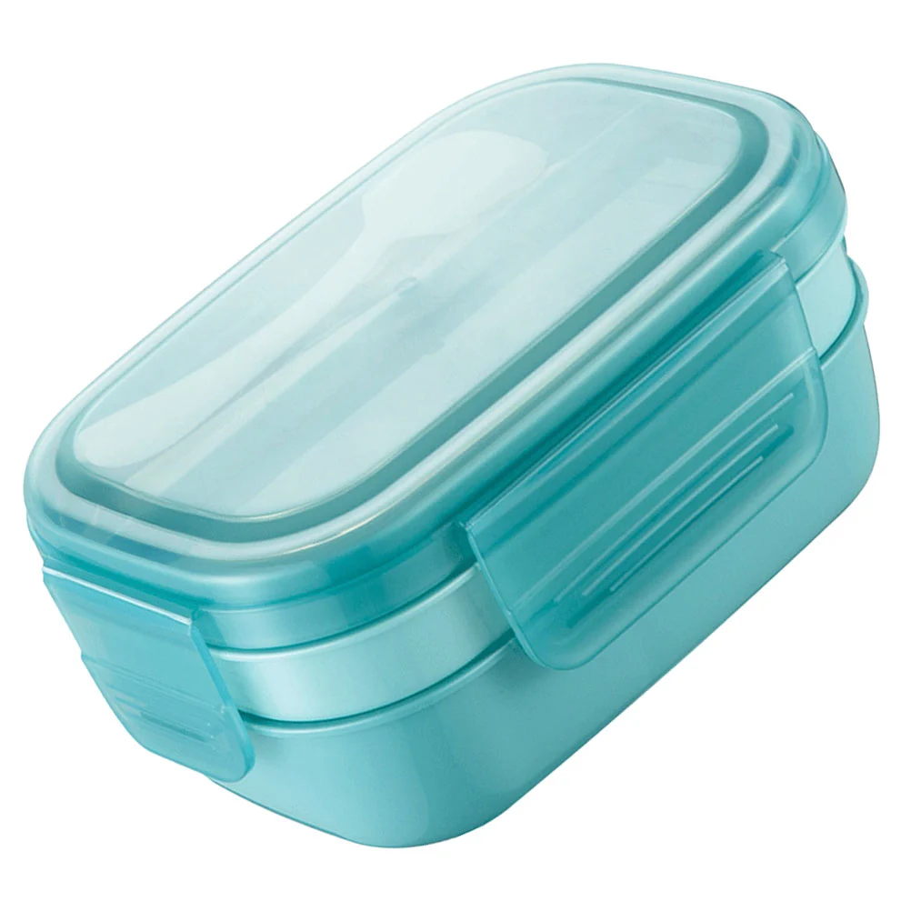 Lunch Box Kids Lunch Box For School Plastic Bento Container Food Container with Tableware Soup Bowl