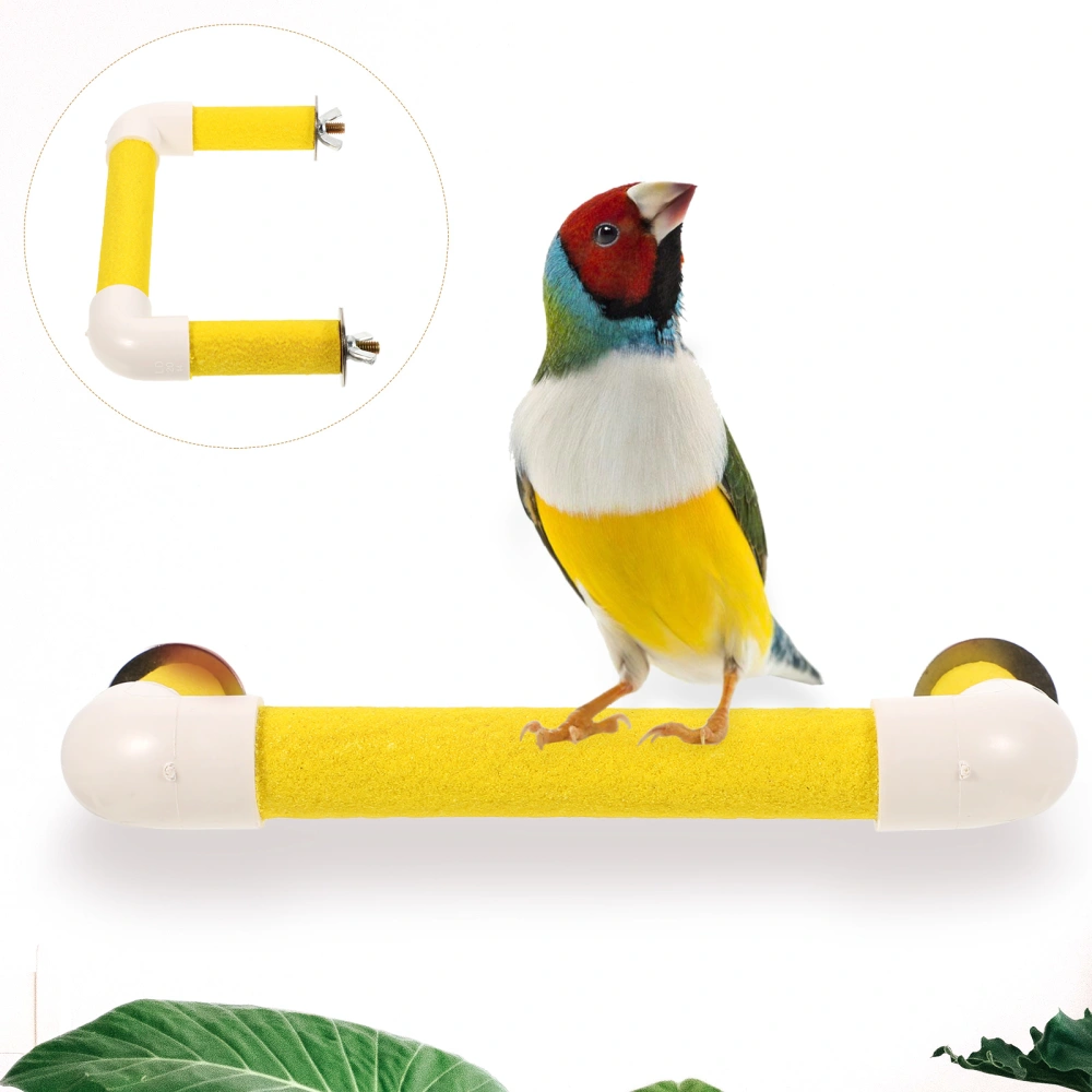 1 set of Bird Standing Rod Parrot Perch Parakeet Perch Toy Bird Cage Supply