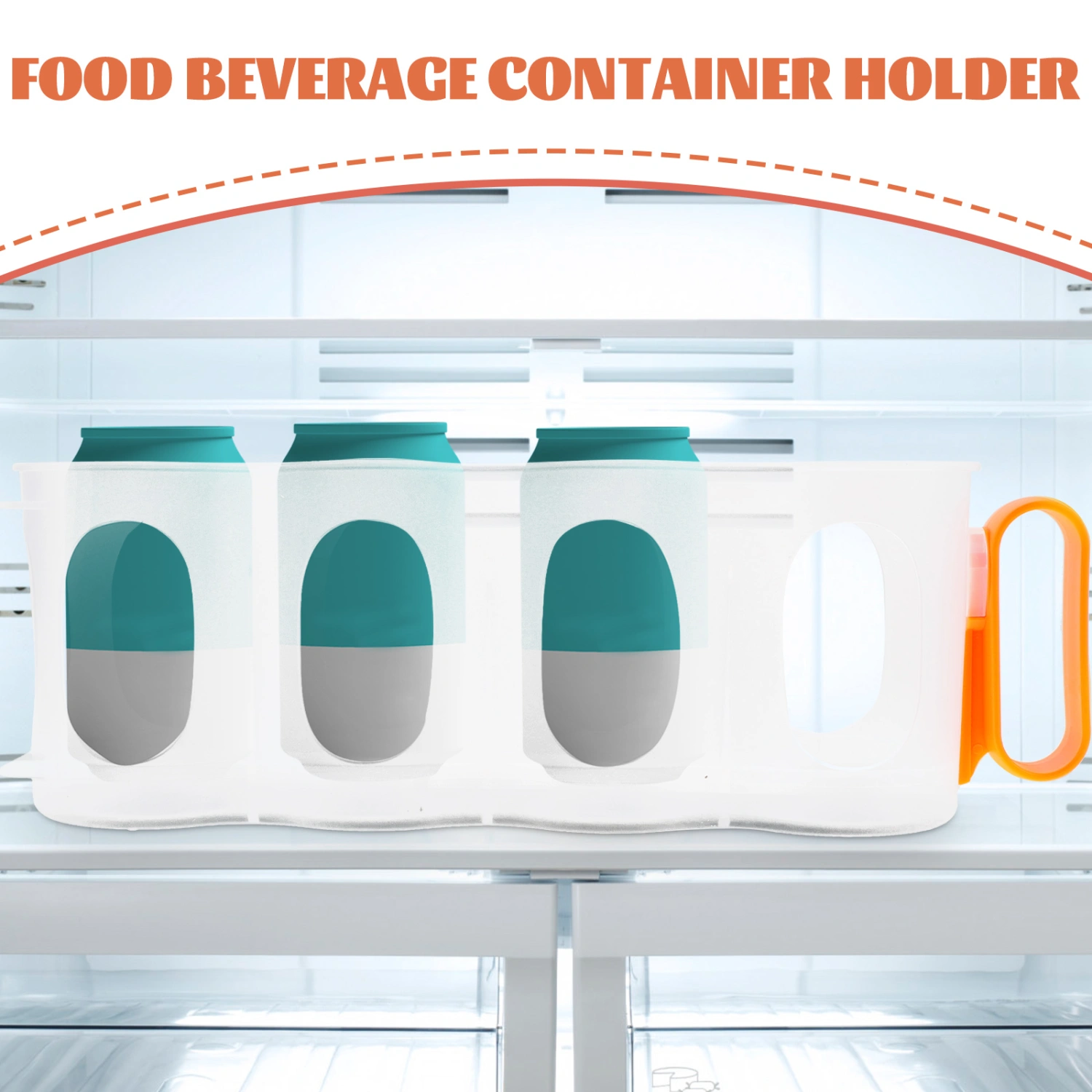 Soda Can Fridge Dispenser Organizer Canned Food Beverage Container Holder Storage Bin