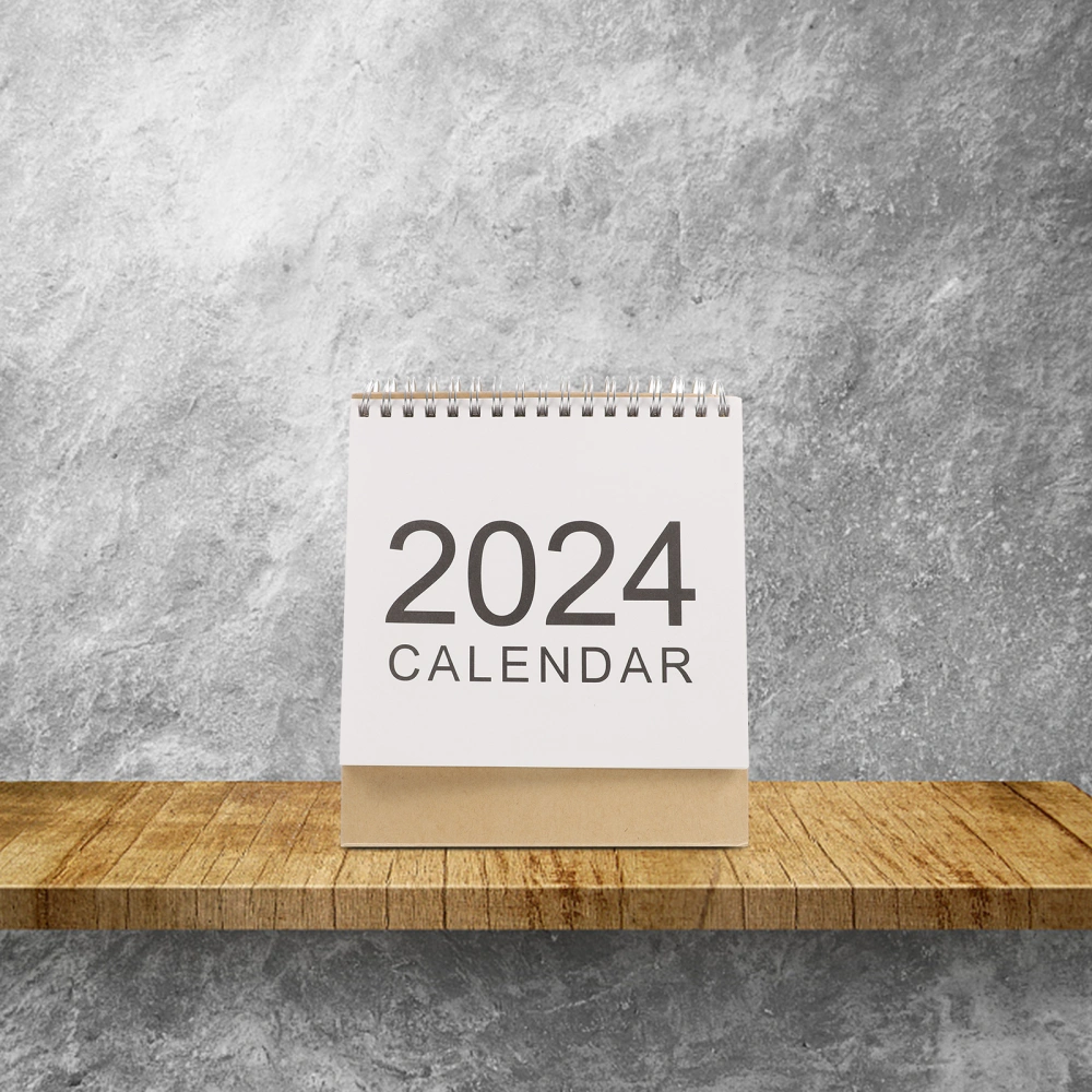 Desk Calendar 2024 Table Calendar Monthly Calendar Ornament Simple Style Desk Calendar for Office