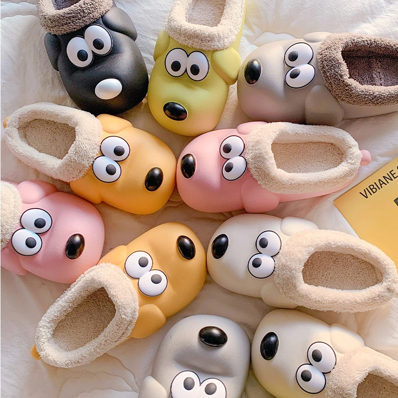 Cotton Slippers Puppy Cartoon Household Indoor Cute