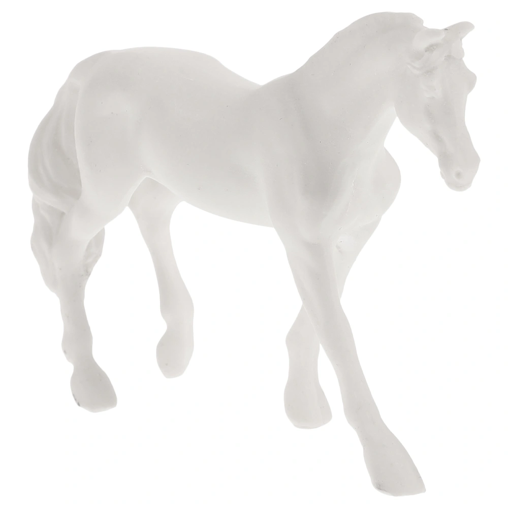 Horse Figurine Resin Horse Statue Fish Tank Horse Sculpture Simulated Horse Modeling Figurine