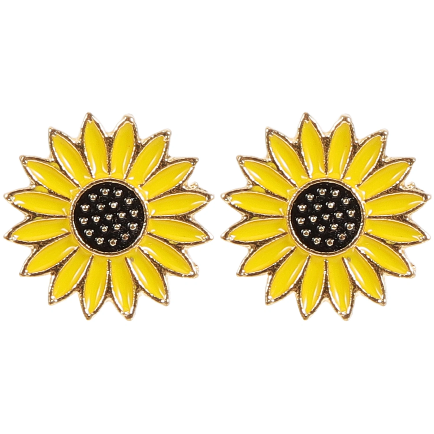 1 Pair Ear Studs Teen Girls Sunflower Earrings Women Fashionable Earrings Cute Ear Jewelries