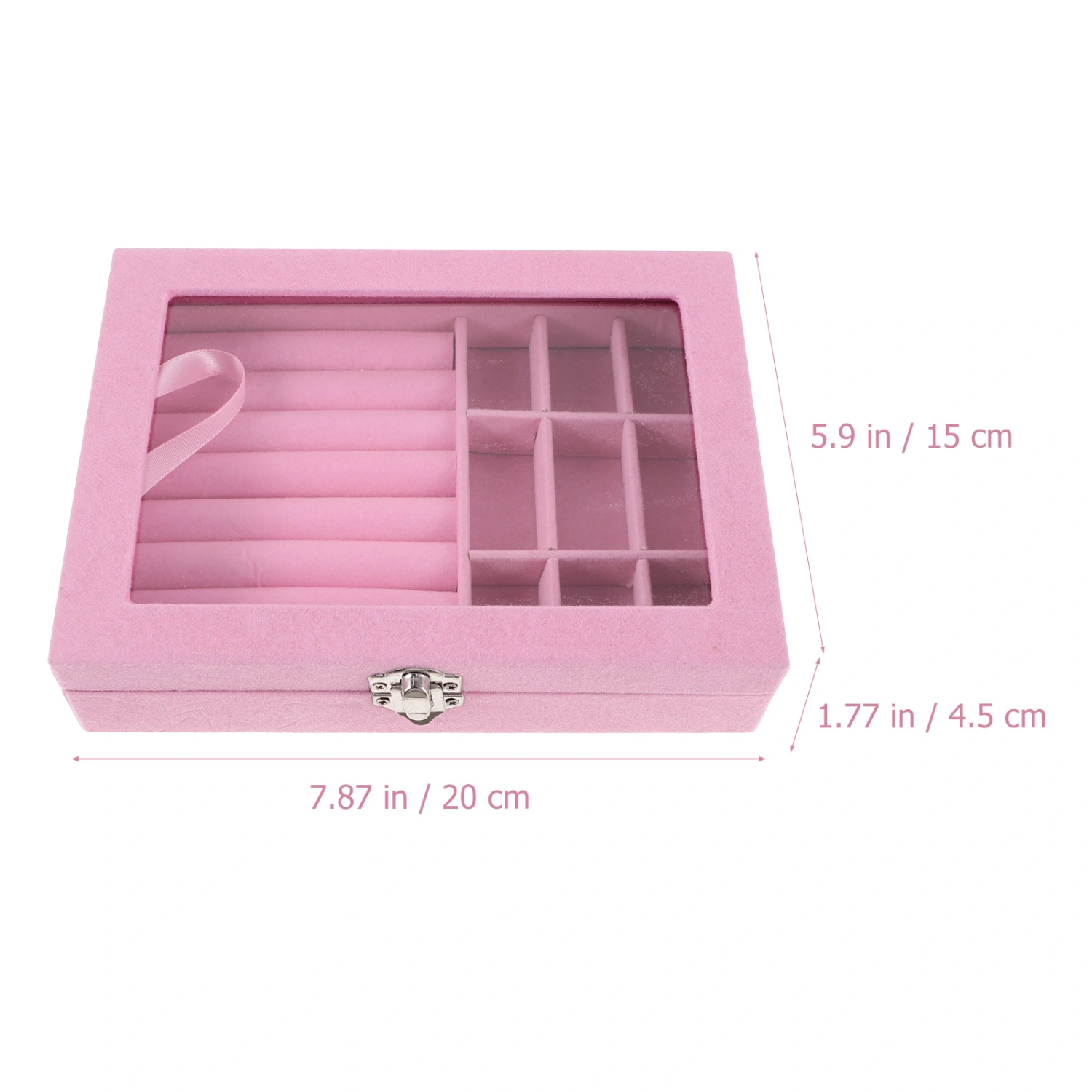 Compartment Jewelry Display Box Portable Earring Necklace Storage Holder Large Jewelry Organizer