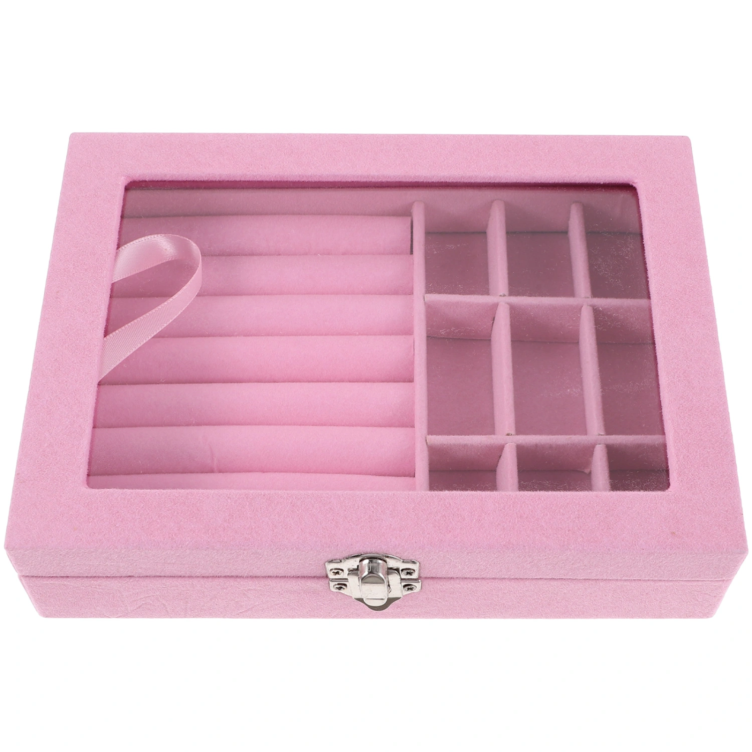 Compartment Jewelry Display Box Portable Earring Necklace Storage Holder Large Jewelry Organizer