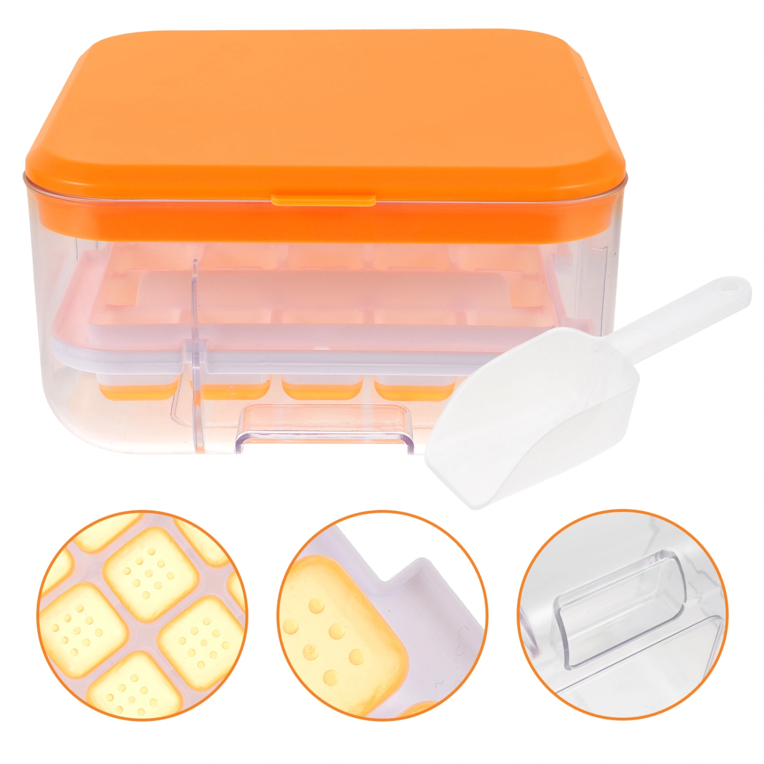 1 Set of Ice Cube Mold Ice Cube Making Box Ice Cube Mold Household Ice Cube Maker