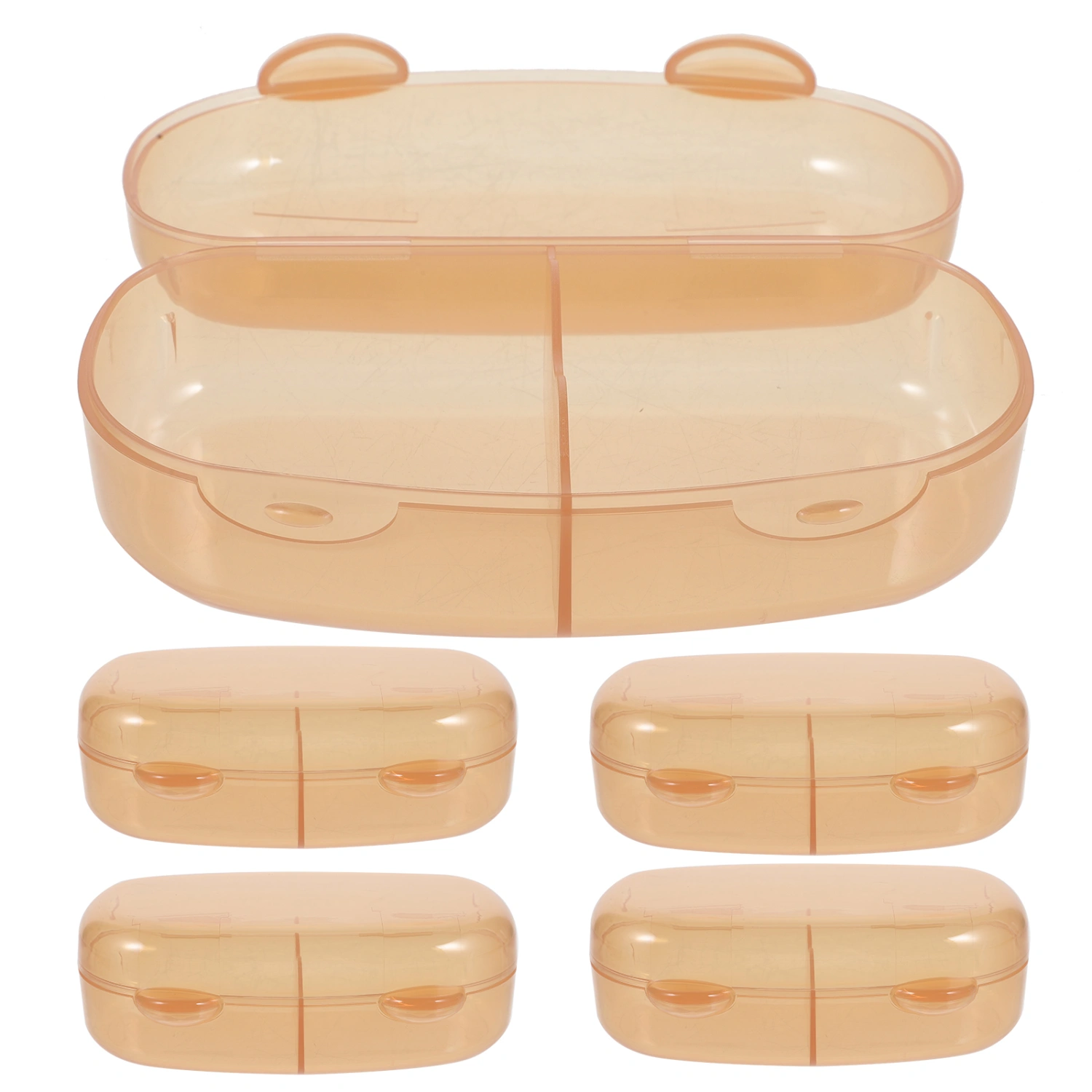 5Pcs Convenient Soother Case Household Pacifier Box Lidded Soother Container Infant Soother Case