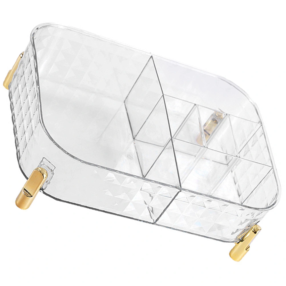 Vanity Makeup Organizer Bathroom Organizer Countertop Cosmetics Storage Box