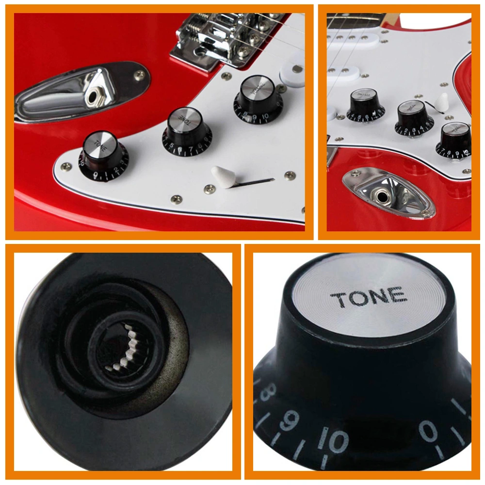 3pcs Electric Guitar Volume Knobs Replacement Volume and Tone Knobs for Electric Guitar