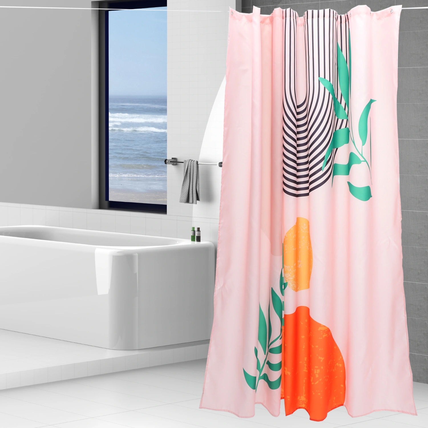 Bohemia Style Digital Print Shower Curtain Bathroom Waterproof Shower Curtain