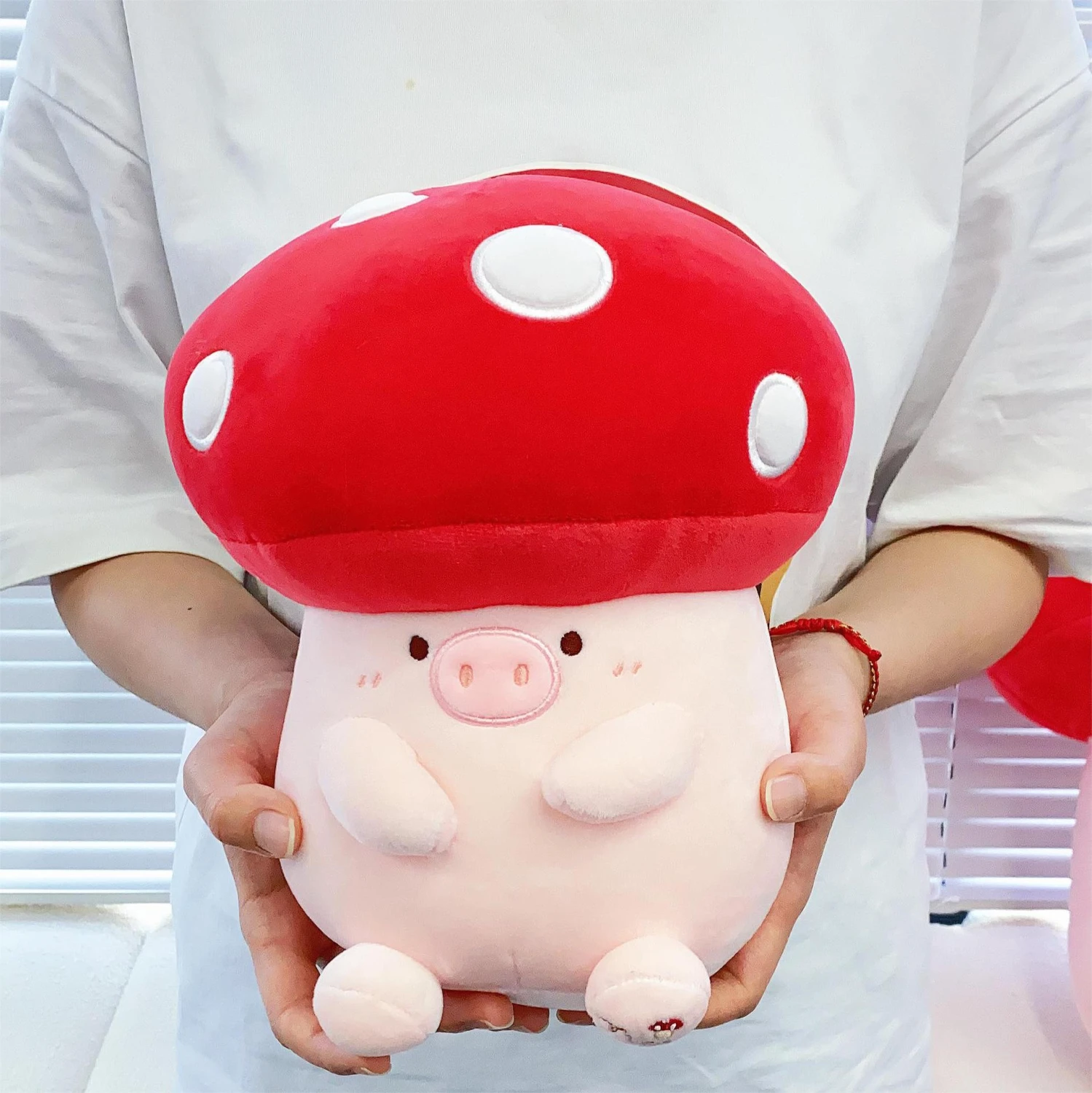Cute Mushroom Plush Doll Stuffed Animal Pillow Adorable Stuffed Mushroom Pillow