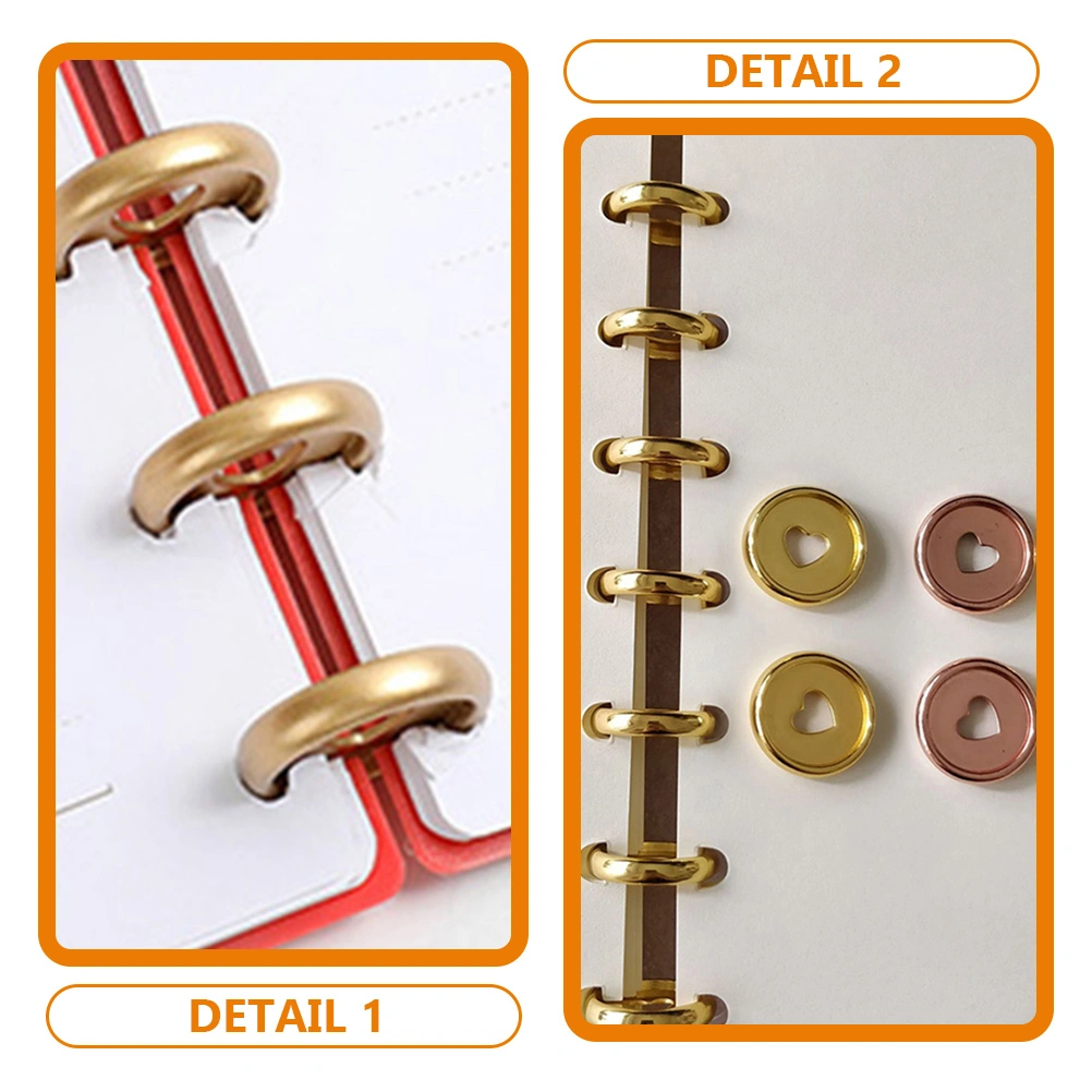 20Pcs Planner Discs Loose-leaf Bind Discs Binding Discs Small Binding Discs Notebook Binding Discs