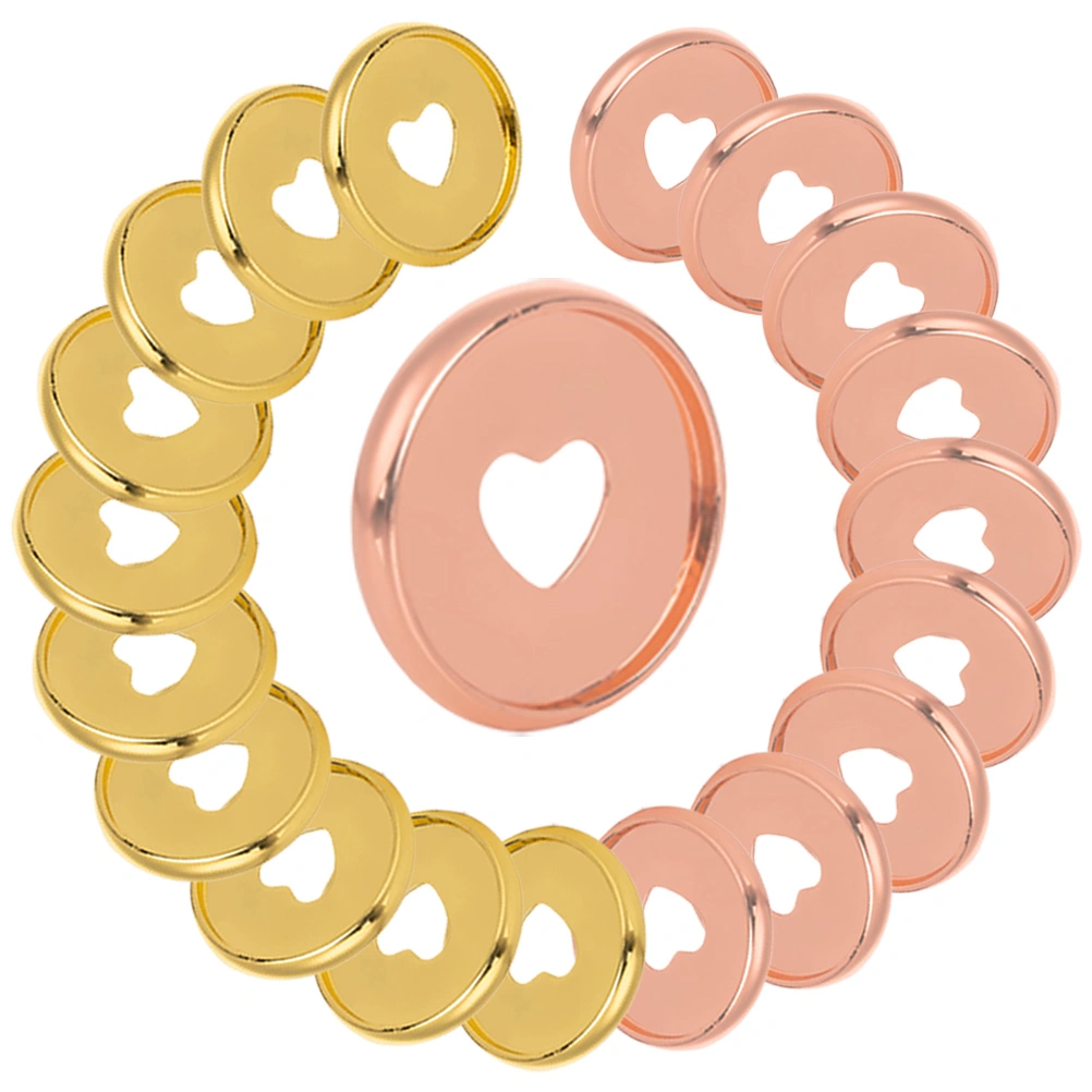 20Pcs Planner Discs Loose-leaf Bind Discs Binding Discs Small Binding Discs Notebook Binding Discs