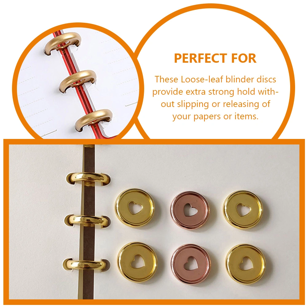 20Pcs Planner Discs Loose-leaf Bind Discs Binding Discs Small Binding Discs Notebook Binding Discs
