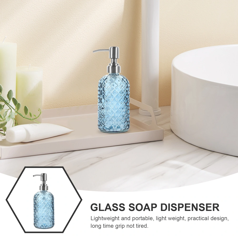 Glass Soap Dispenser with Pump Refillable Liquid Hand Soap Bottle Lotion Dispenser