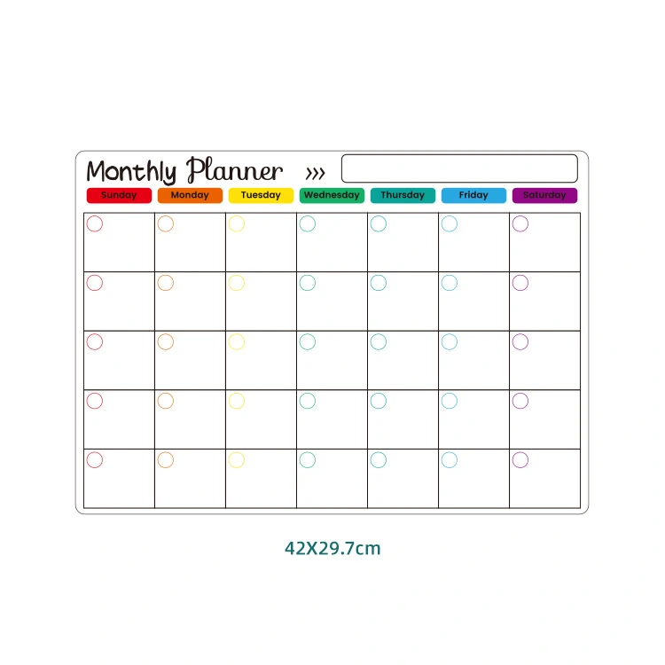 Magnetic Calendar for Fridge Dry Erase Fridge Magnetic Calendar Fridge Magnetic Writing Board