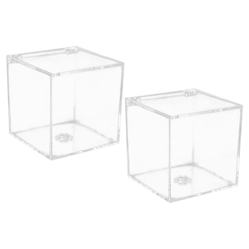 8pcs Decorative Candy Storage Boxes Jewelry Display Boxes Mini Clear Container