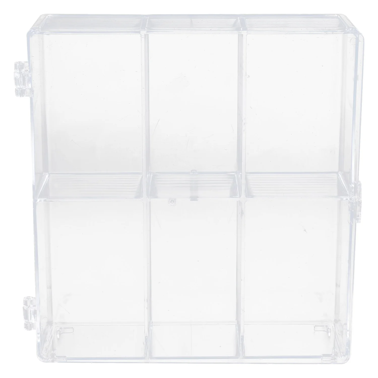 Clear Figure Display Box Compartments Display Case Cabinet Stand Display Box for Gemstone and Figures