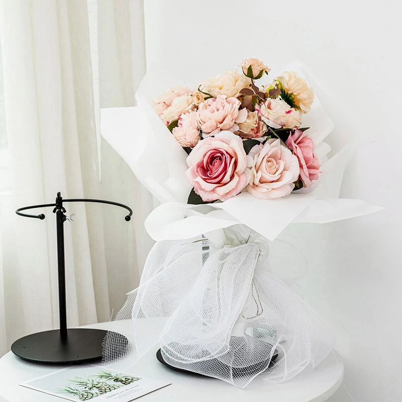 Adjustable Bouquet Holder Fresh Flower Display Supply Bouquet Stabilizing Rack for Flower Shop