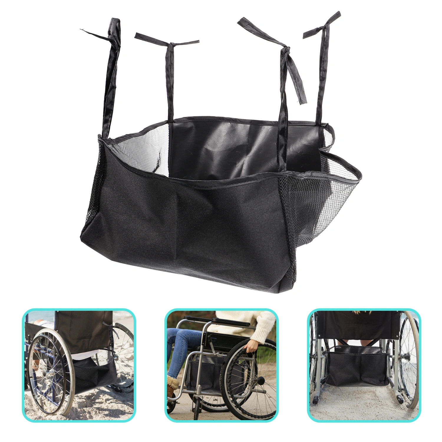 Durable Walker Bag Rollator Simple Storage Bag Functional Under Seat Rollator Basket