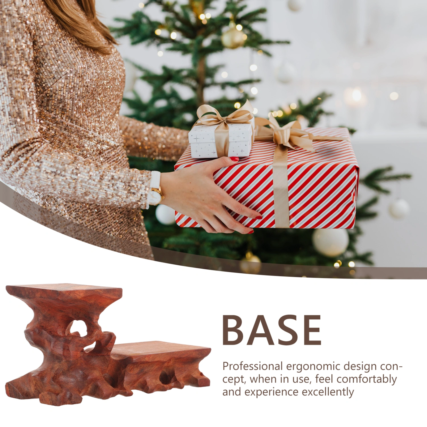 Wood Base Wooden Display Base Flower Vase Base Tabletop Wood Base Statue Stand