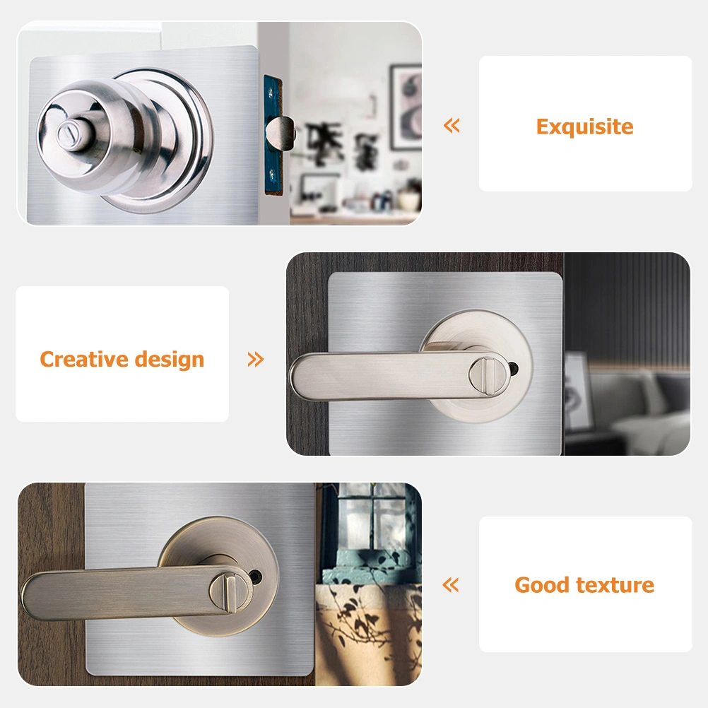 4pcs Door Reinforcement Plates Sturdy Door Knob Fixing Filler Deadbolt Cover Plates