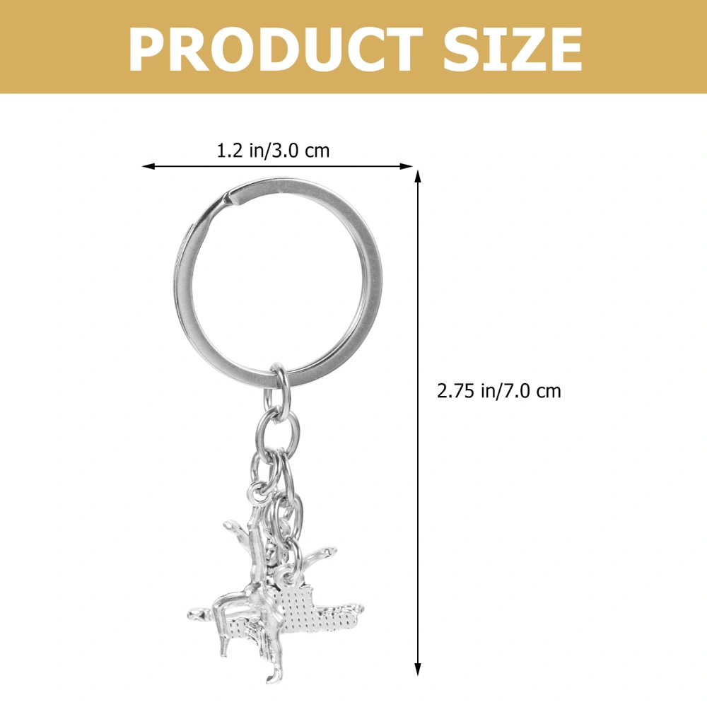 Hanging Keychain Delicate Key Chain Decorative Gymnastics Keychain Bag Accessory