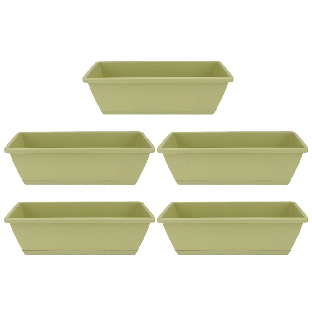 5 Sets of Vegetable Growing Box Thicken Flower Planting Containers Gardening Supplies with Trays