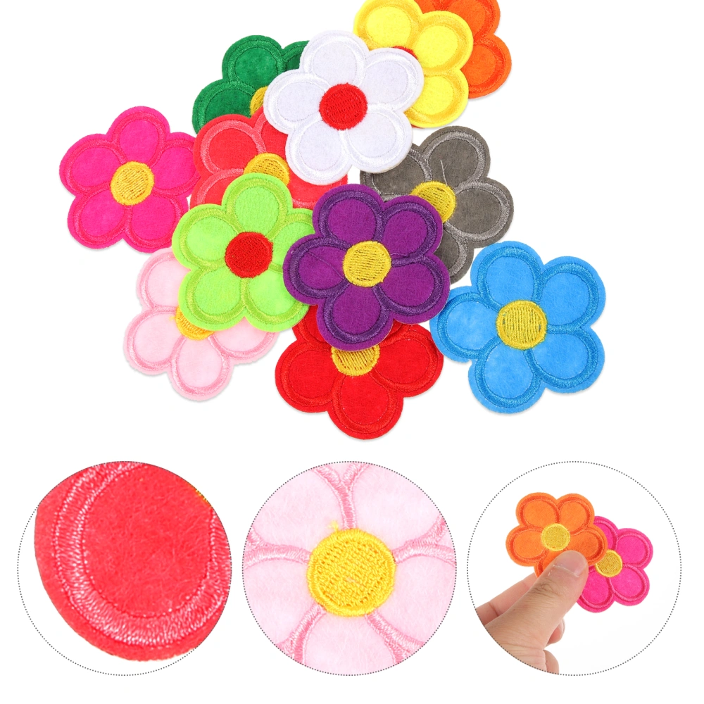 12pcs Flower Patch Sewing Iron On Embroidered Appliques DIY Craft Patches for Clothes Backpacks Hats Jeans Jackets