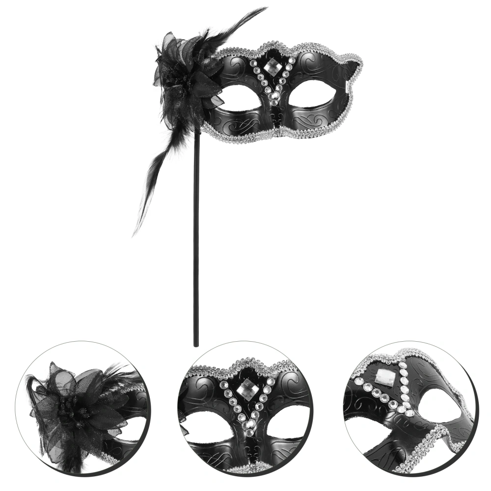 Handheld Masquerade Mask Prom Ball Mask Party Mask Prop Costume Supply for Women Girls