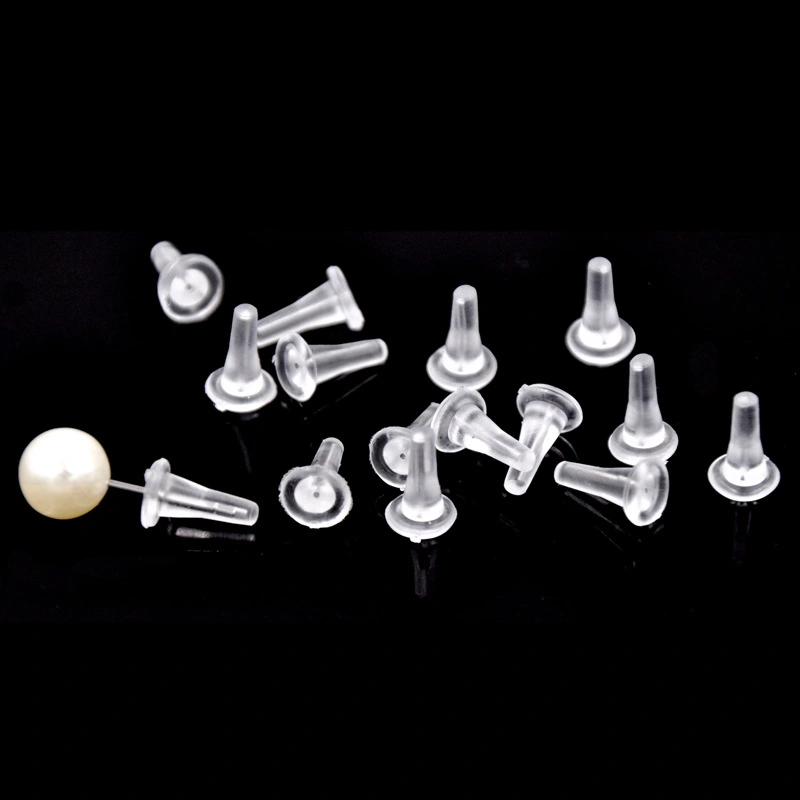 100Pcs Clear Earring Safety Backs Earring Backings Reusable Earring Stopper Earring Supplies