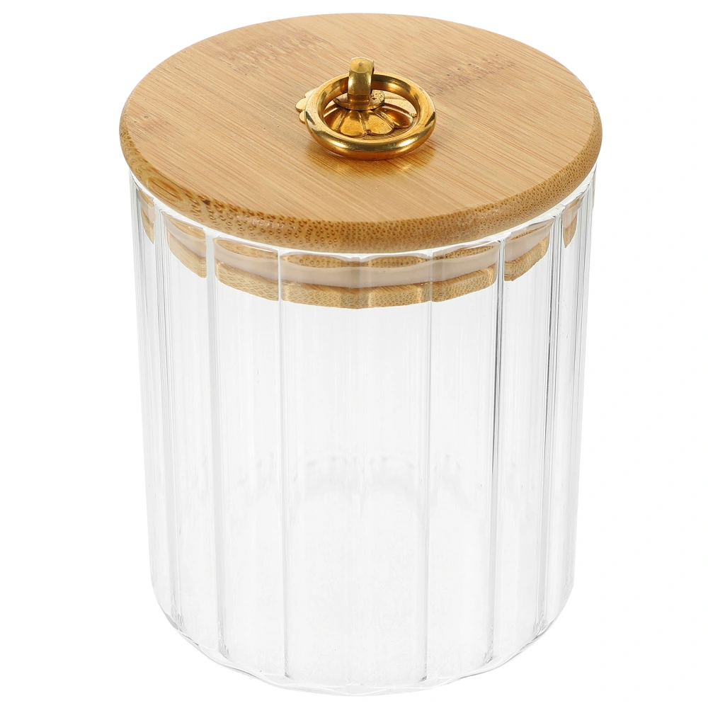 Kitchen Tea Storage Jar Glass Tea Container Airtight Clear Glass Holder with Lid Glass Canister