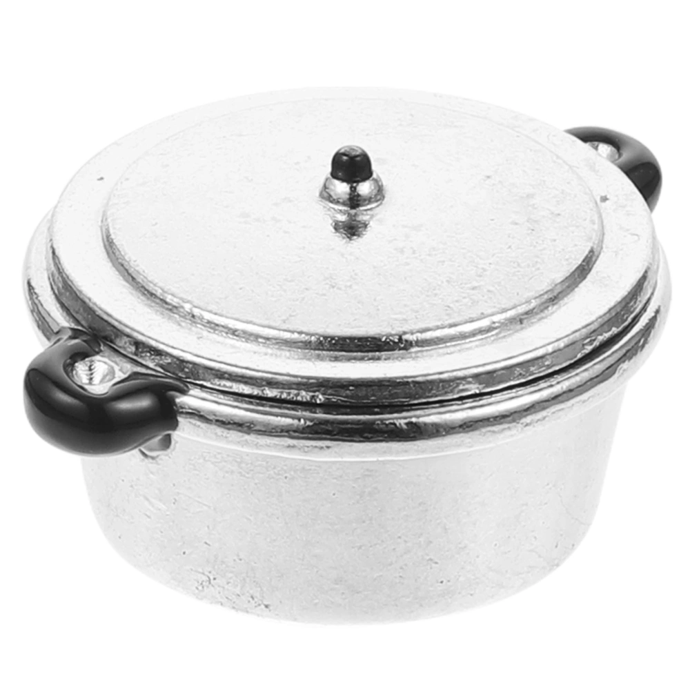 Educational Mini Cooker Ornament Simulation Pot Decorative Miniature Pot(L)