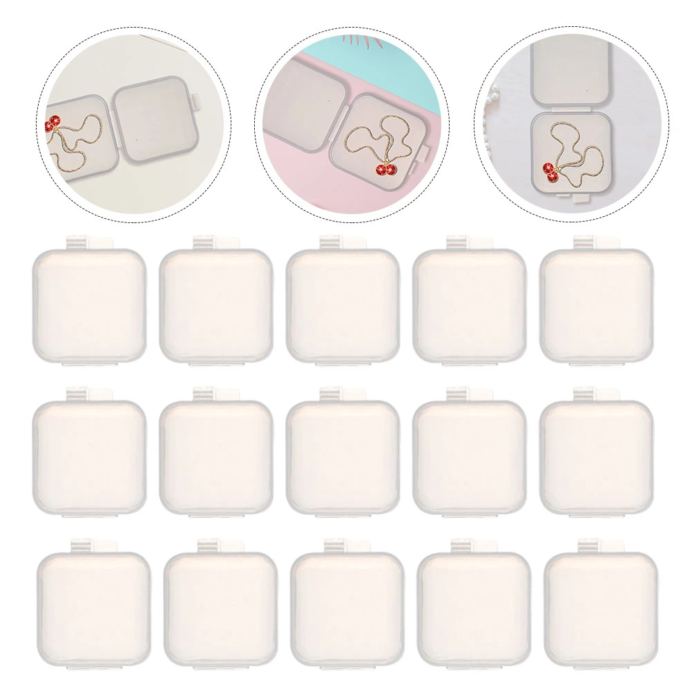 30Pcs Mini Storage Box Jewelry Storage Cases Mini Pills Organizing Boxes Mini Plastic Boxes