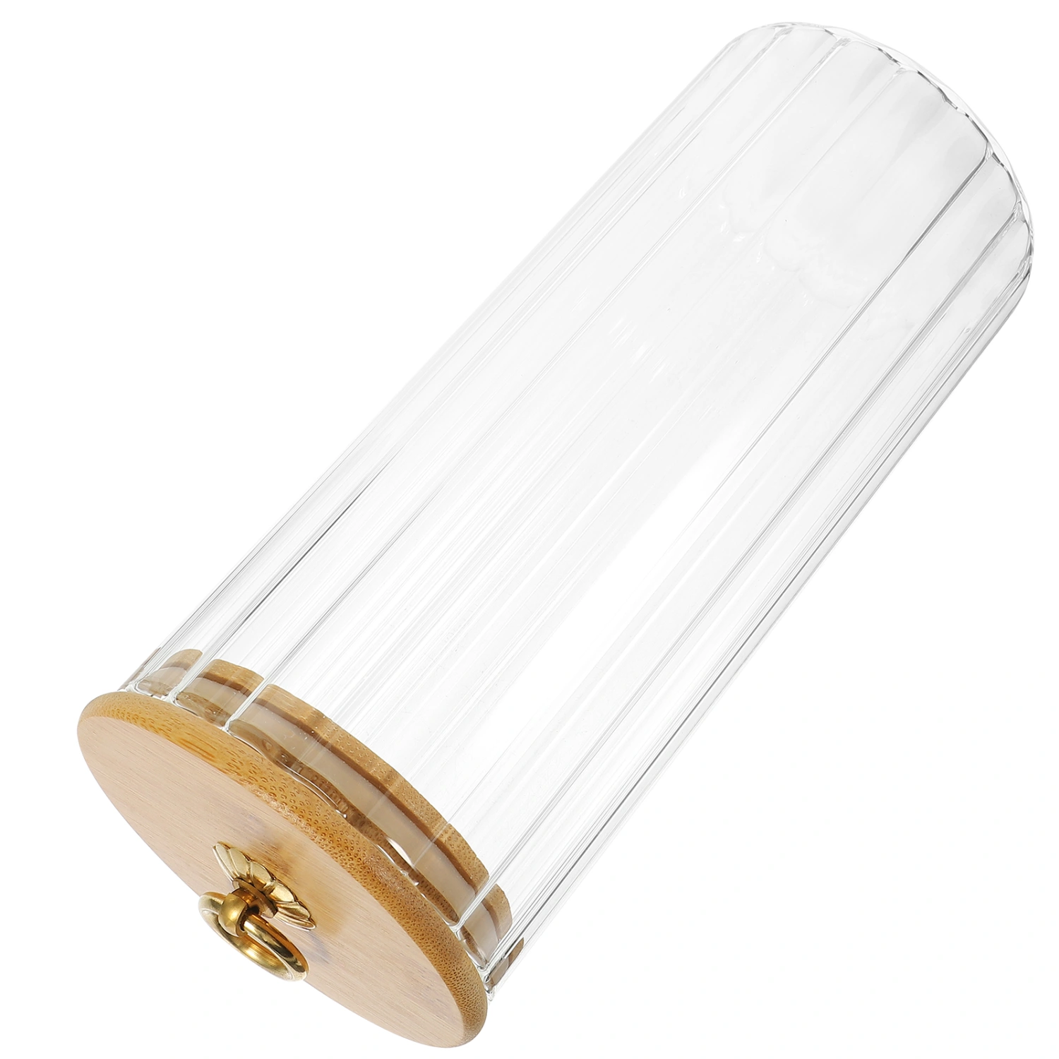 Kitchen Tea Storage Jar Glass Tea Container Airtight Clear Glass Holder with Lid Glass Canister