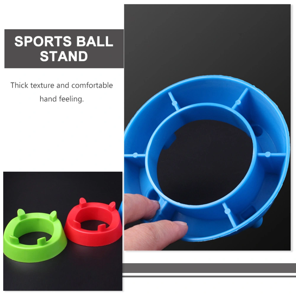 4pcs Ball Game Basketball Football Holder Stable Sports Ball Rack Plastic Universal Ball Base