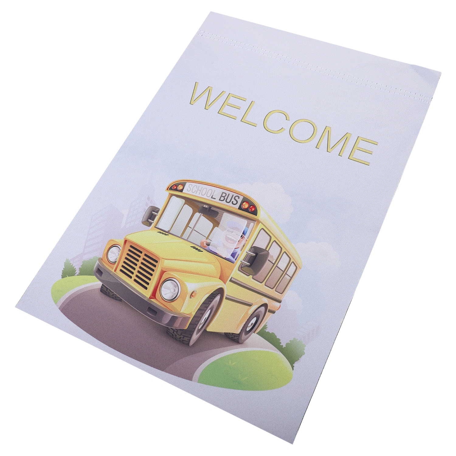 Welcome School Garden Flag Campus Garden Flag Hanging Flag Outdoor Yard Flag for Decorating