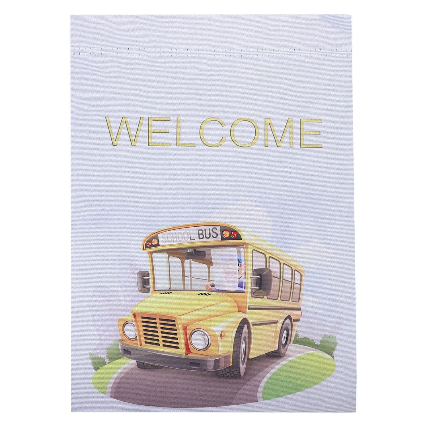 Welcome School Garden Flag Campus Garden Flag Hanging Flag Outdoor Yard Flag for Decorating