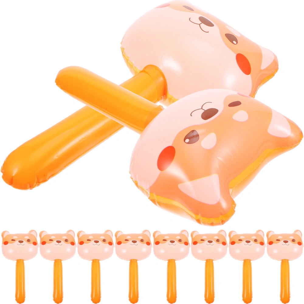 10pcs Inflatable Hammer Toys Kids Bell Inside Hammer Toy Party Hammer Props