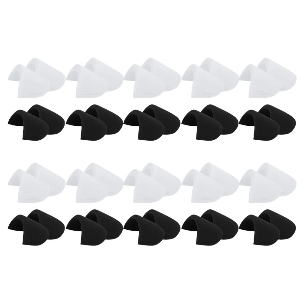 20 pairs of Sponge Shoulder Pad Shoulder Enhancer for Women Men Suit Coat Jacket