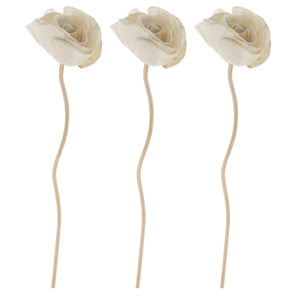 3pcs Aroma Dried Flower Diffuser Sticks Essential Oil Diffuser Aromatherapy Wooden Sticks