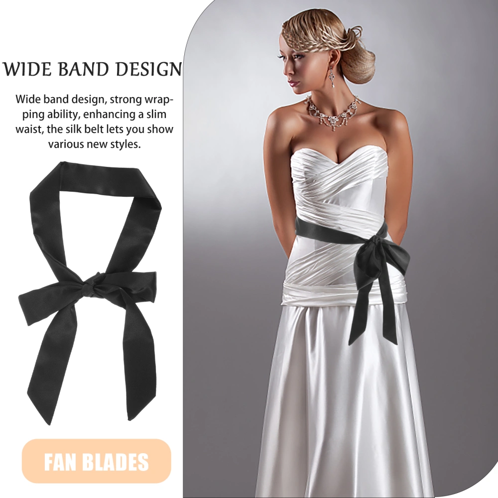 Ribbon Sash Belt Dress Decorative Belt Wedding Sash Belt Bridal Silk Belt Costume Accessory