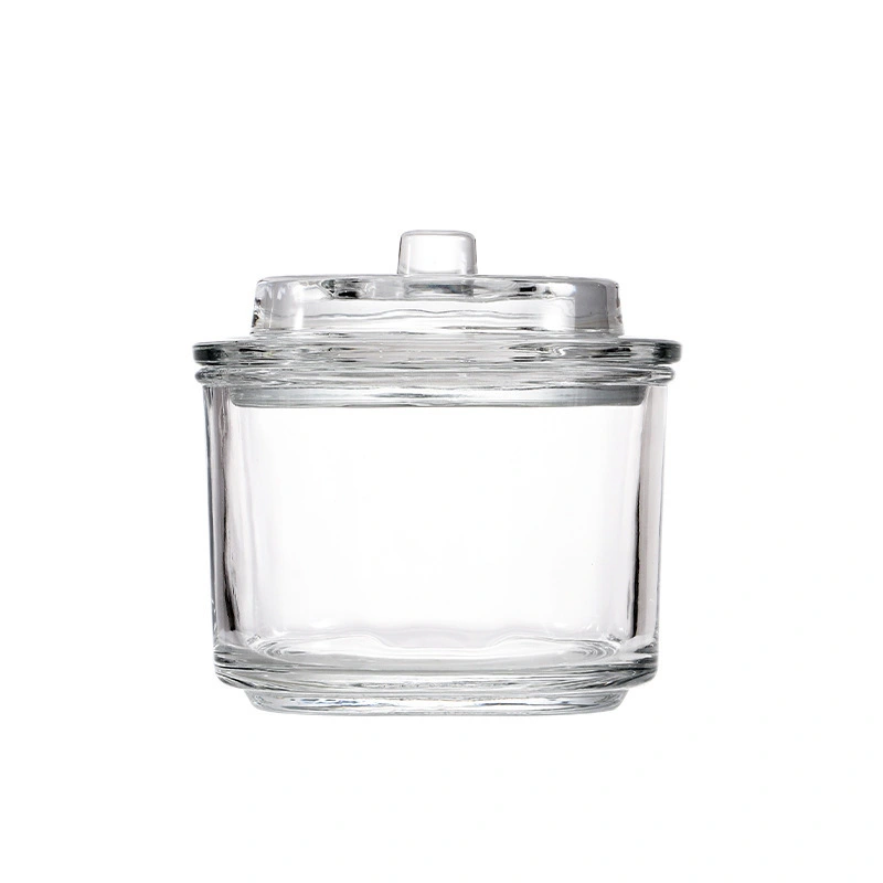 Glass Pickle Jar Transparent Pickle Container Lidded Pickle Canister Wide Mouth Sealed Glass Storage Jar